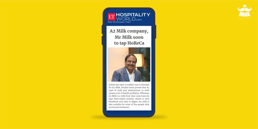 Mr Milk featured in ET Hospitality World