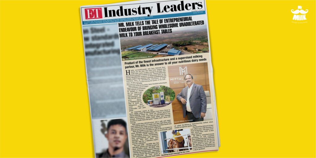 Mr Milk's ET Industry leaders Feature