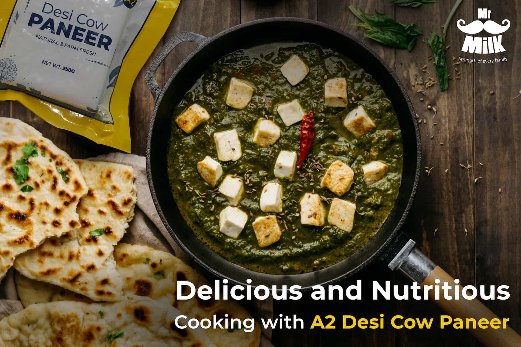 Cooking with A2 Cow Paneer