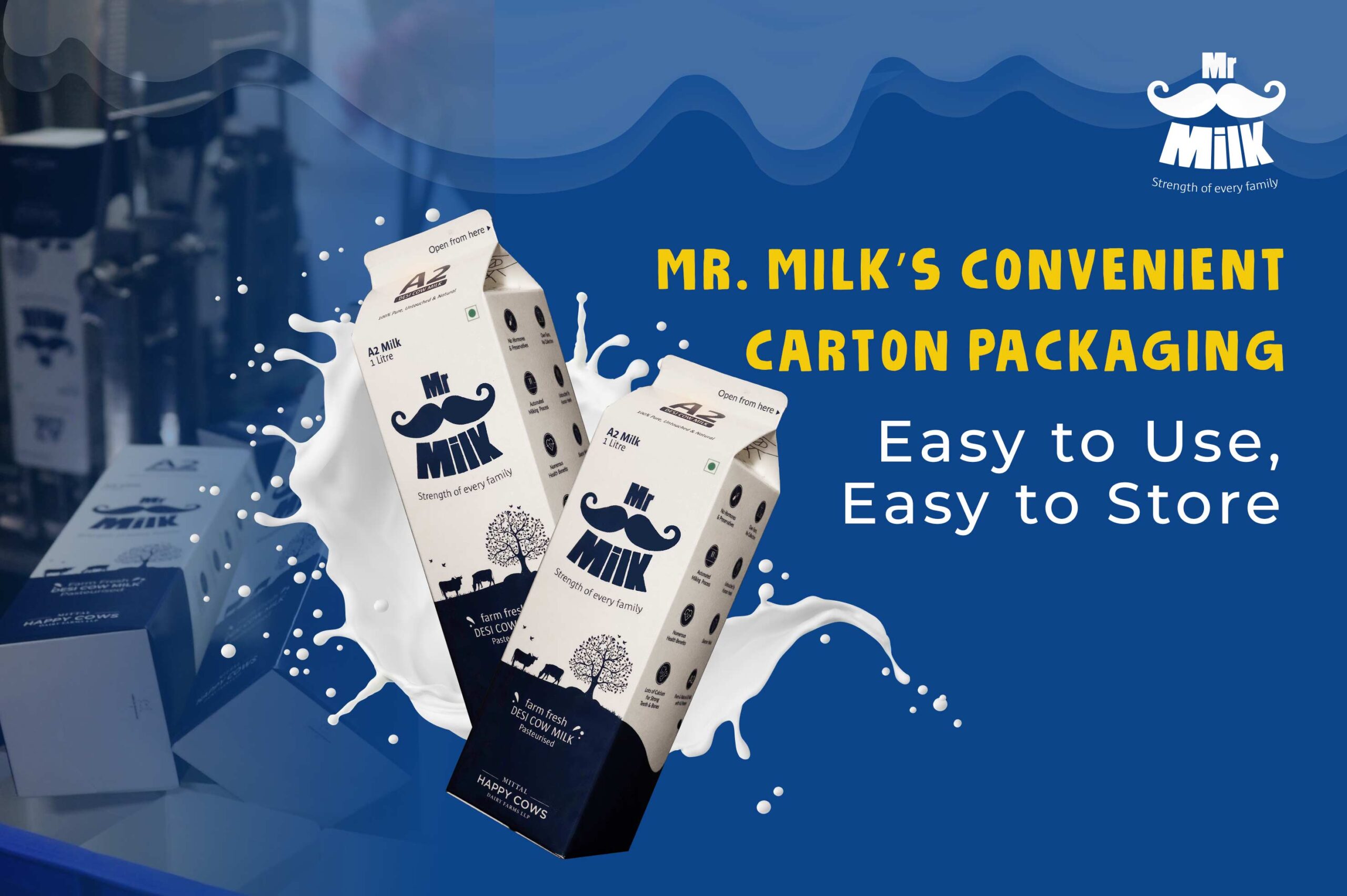 Mr. Milk’s Convenient Carton Packaging: Easy to Use, Easy to Store