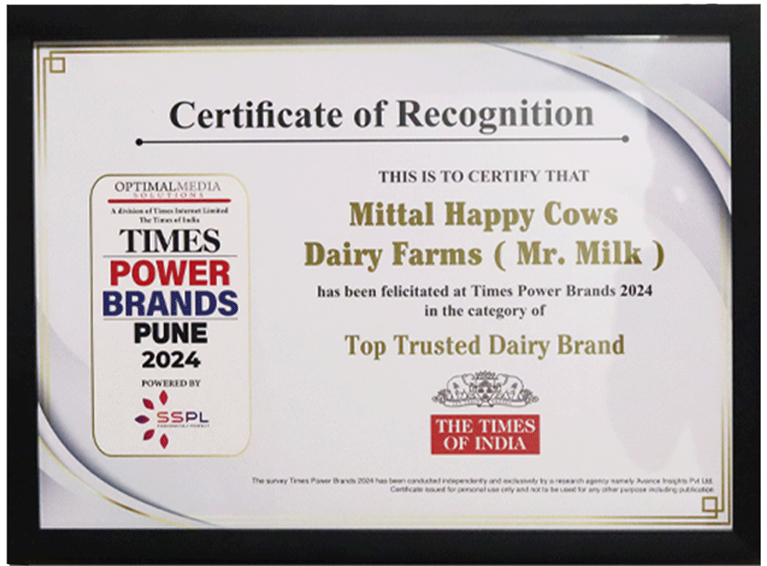 mittal dairy farms award