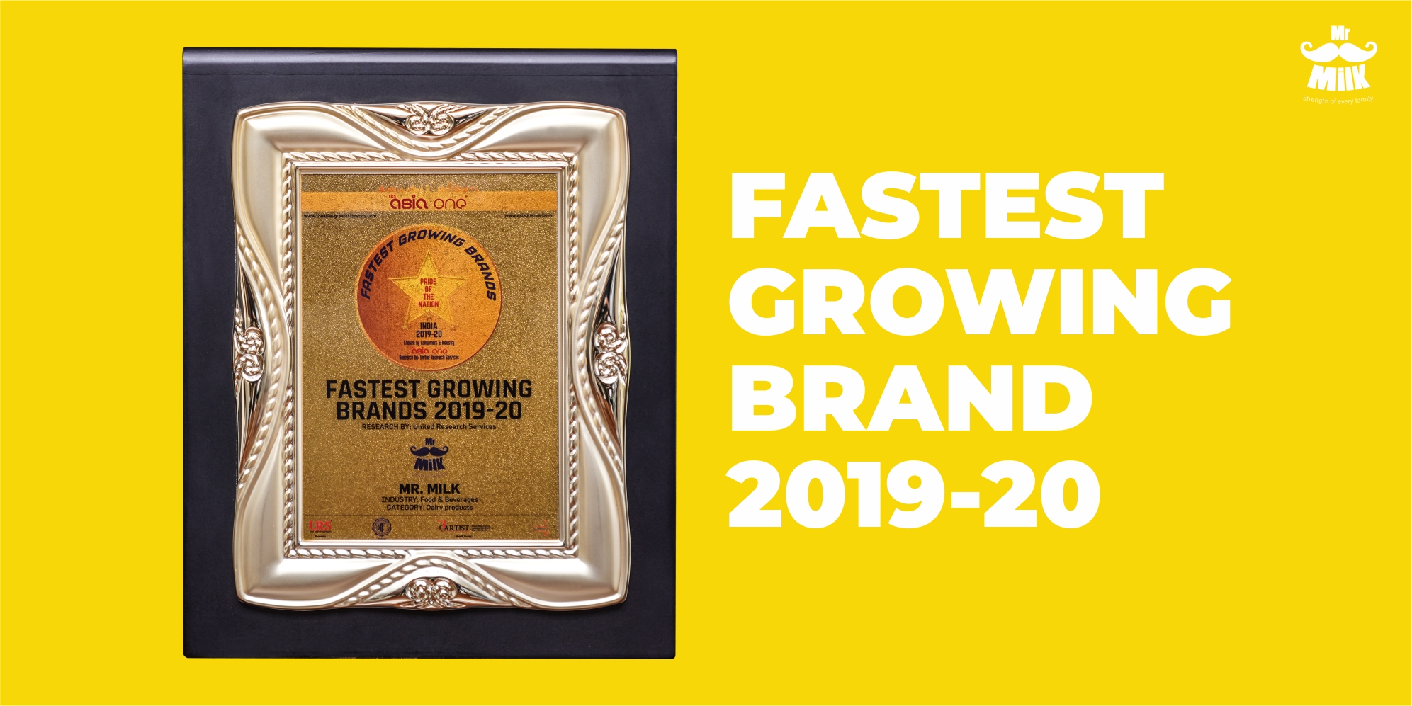 Fastest Growing Brand 2019-20 Award